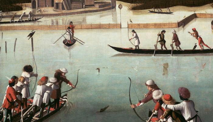 Carpaccio_Vittore_-_Hunting_on_the_Lagoon_recto_Letter_Rack_verso_-_Google_Art_Project